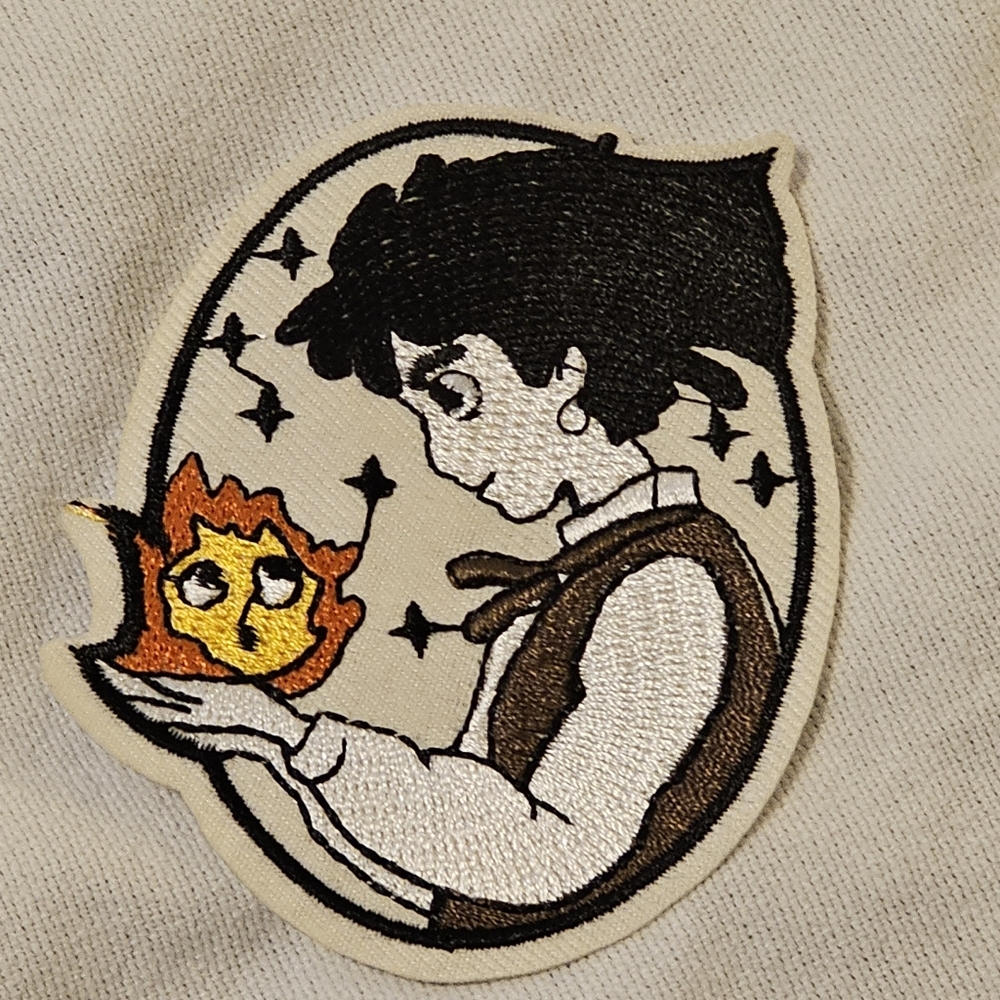 Lot 12 Howls Moving Castle Series Young Howl & Calcifer Embroidered Iron On Patc